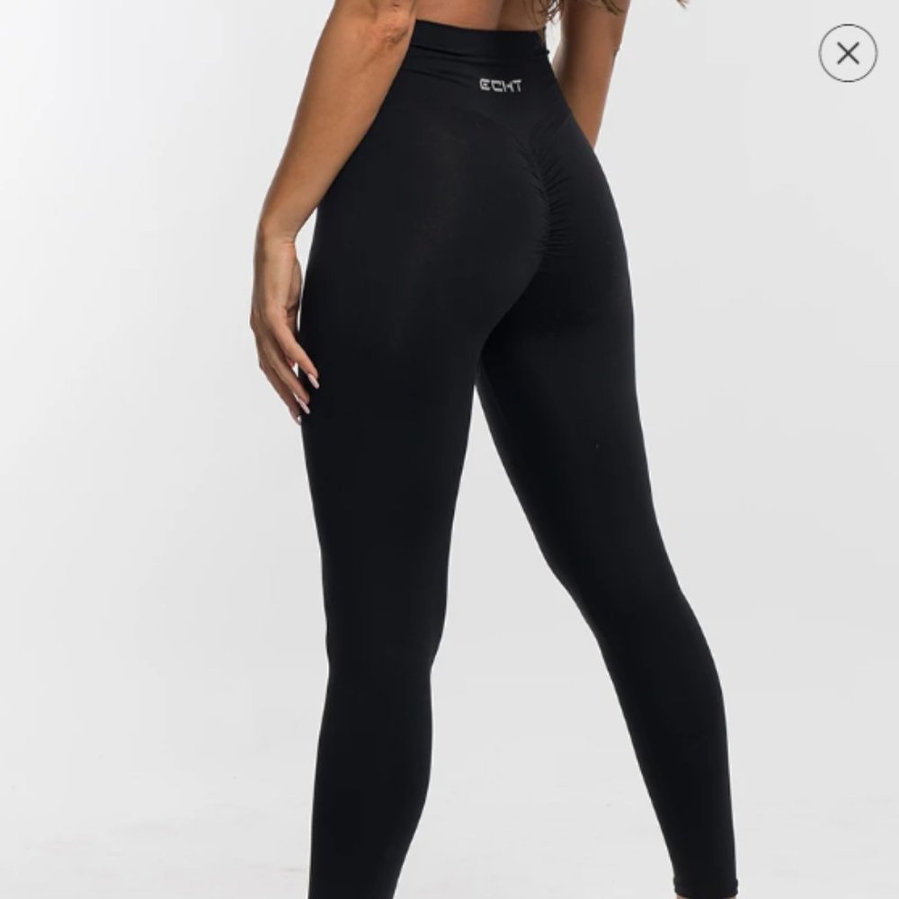 ECHT FORCE SCRUNCH LEGGINGS Black